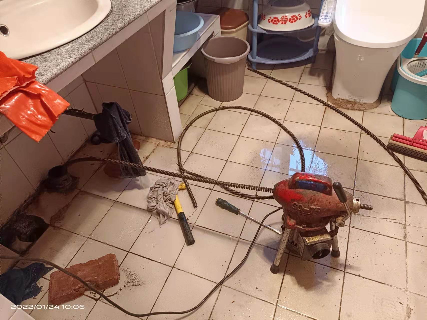 九原疏通厨房下水道，地漏疏通